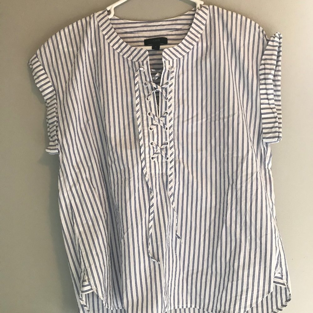 Laced Up Blouse